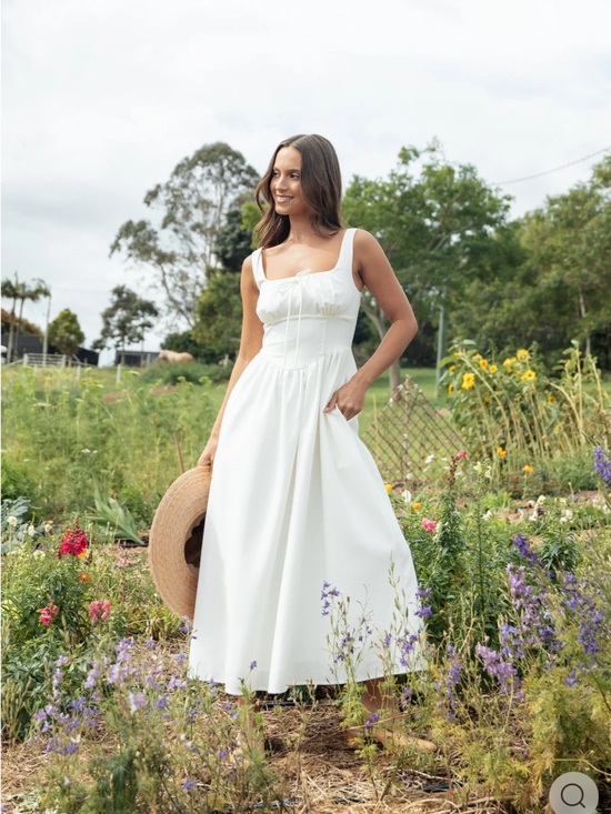 Petal & Pup Dresses & Skirts - Petal & Pup White Midi Dress